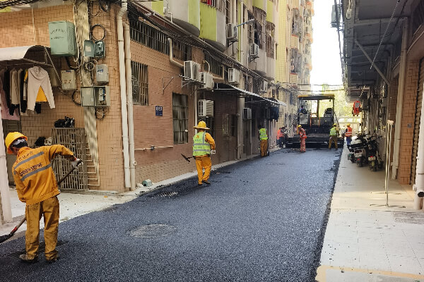 深圳龙岗区沥青摊铺施工